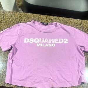 DSQUARED2 Lilac Tee with White Logo